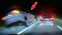 夜间高速行车不保持车距 男子上演“极品飞车”