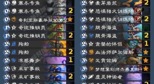 《炉石传说》快攻虚灵冰DK卡组推荐