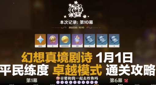 《原神》5.3幻想真境剧诗卓越模式通关攻略