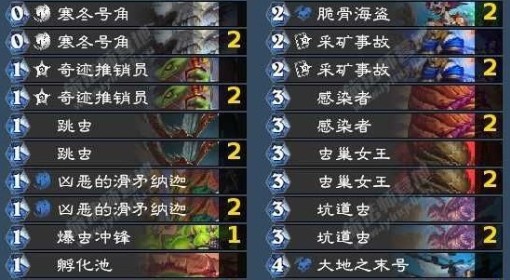 《炉石传说》蓝蓝绿异虫DK卡组分享