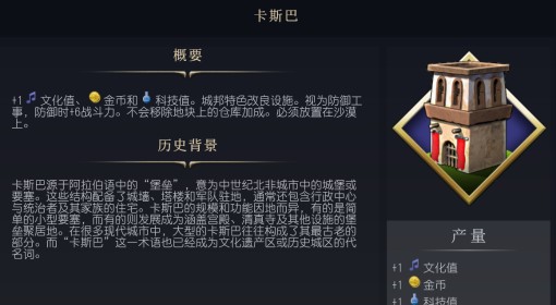 《文明7》卡斯巴设施介绍