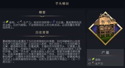 《文明7》芋头梯田设施介绍