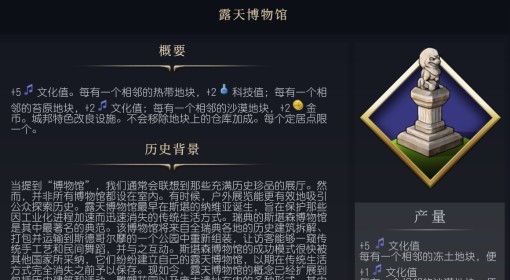 《文明7》露天博物馆设施介绍