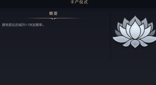 《文明7》丰产仪式介绍