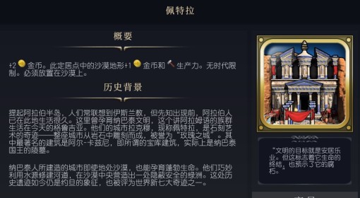 《文明7》佩特拉介绍