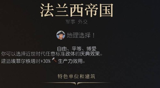 《文明7》法兰西帝国强度与特点介绍