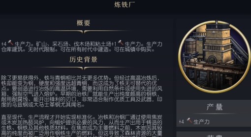 《文明7》炼铁厂介绍