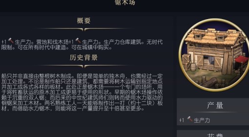 《文明7》锯木厂介绍