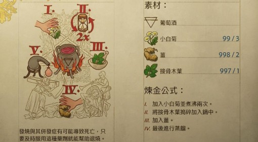 《天国：拯救2》炼金配方汇总
