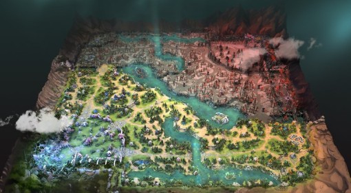 《DOTA2》7.38奔流不息地图预览