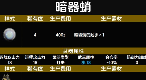 《怪物猎人：荒野》随从猫暗器蛸α套装图鉴