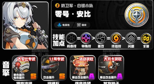 《绝区零》零号安比全面培养一图流