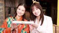 NHK晨间剧交棒仪式 桥本环奈今田美樱双萌物贴贴