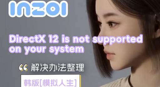 《云族裔》DirectX12报错问题解决方法