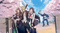 FF7手游愚人节全员进校园！好学生蒂法 爱丽丝大姐大