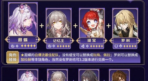《崩坏：星穹铁道》遐蝶队伍搭配参考