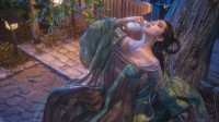 大神《黑神话》新3D图：蜘蛛二姐赤脚饮酒超美