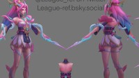 《LOL》灵魂莲华皮肤原画分享:美腿仙子们太诱人了!