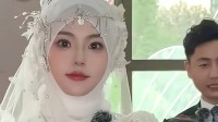 新娘因长相太美被质疑AI换脸 娘家人美女如云