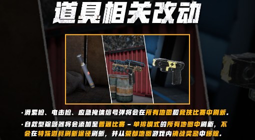 《绝地求生》35.1道具改动一览