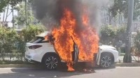 小马智行无人驾驶车撞上绿化带起火 未造成伤亡