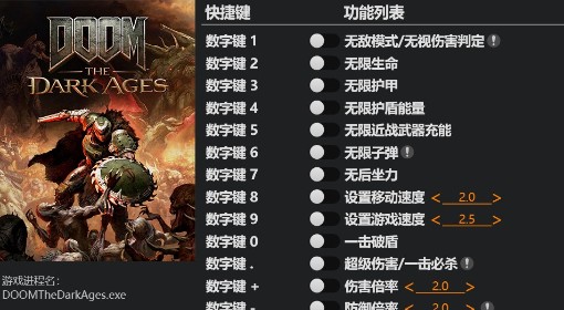 《毁灭战士：黑暗时代》修改器及用法说明