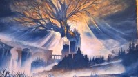 资深粉丝晒《艾尔登法环》DLC手绘油画：太有感觉了