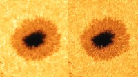8K超清：全新太阳照片让狂暴太阳黑子细节纤毫毕现