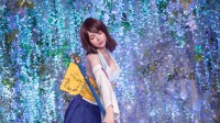 碍事梨体模COS《FFX》尤娜：花团锦簇造型还原