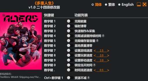 《多重人生》修改器及用法说明