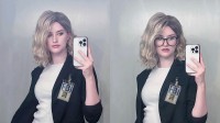《生化9》女主引发COS热潮：金色卷发配班味儿眼镜