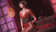 蒂法超美3D同人图分享：水手服配黑丝 花魁装露肉腿