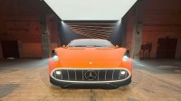全新梅赛德斯-AMG GT四门纯电轿跑车曝光：亮橙色