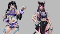 《街霸6》X韩国女团联动皮肤原画：几张废案都好诱人