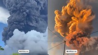 印尼勒沃托比火山喷发：18000米烟柱形成完美蘑菇云