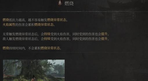 《明末：渊虚之羽》燃烧属性介绍