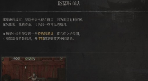 《明末：渊虚之羽》盗墓贼商店介绍