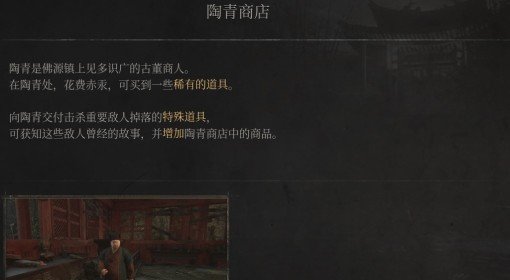 《明末：渊虚之羽》陶青商店介绍