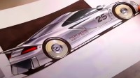 奥斯卡影帝保时捷实习：首曝Carrera GT罕见设计草图