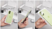 iPhone 17全新配色机模开箱：绿色清新 一眼种草！