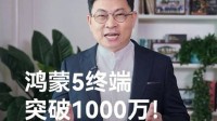 华为鸿蒙5终端数量破1000万 余承东亲自致谢