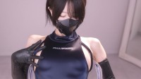 日本贫乳樱花妹COSER 超绝湿濡黑丝与死库水泳装美照