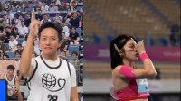 邓超模仿吴艳妮招牌动作 吴艳妮回复：gogogo出发喽!