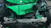 小米YU7被逆行水泥车撞击车主平安:车的防撞梁太硬了