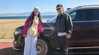 女网红偶遇余承东:称其问界M9激光雷达被牛撞了个坑