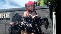 日本写真偶像东云海美照：粉毛魅魔装火辣又迷人
