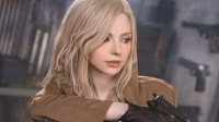 艾什莉体模COS《合金装备3》EVA 深V战斗服别样性感