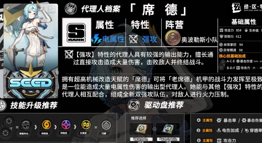 《绝区零》席德养成一图流