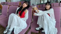 韩国女星穿鞋踩机场椅子引热议 本人发文道歉