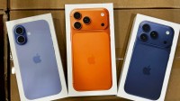 iPhone 17系列真机包装盒曝光：简洁风格 橙色亮眼